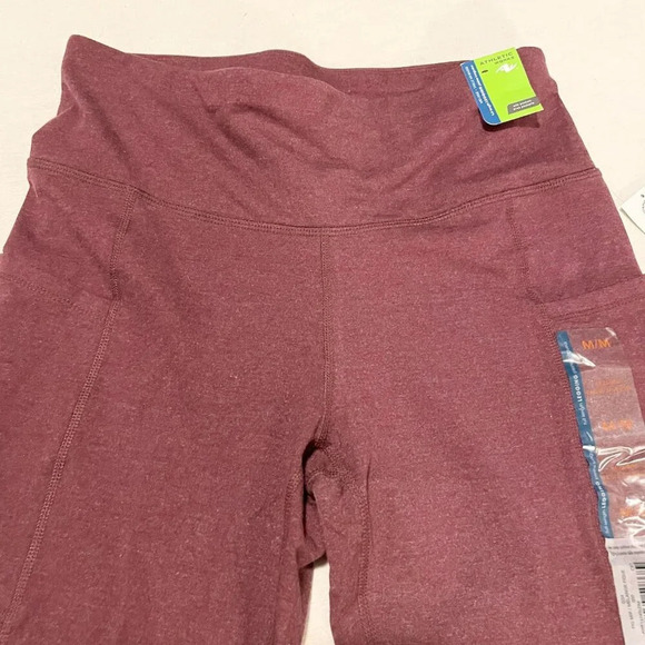 Athletic Works Mid Rise Leggings With Pockets Dri More Tech Size Medium - Picture 2 of 15